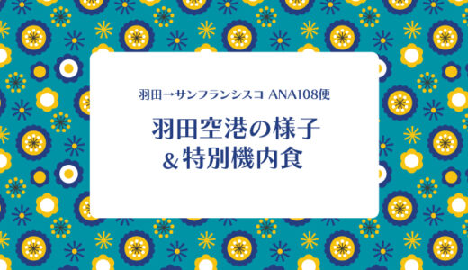 羽田発サンフランシスコ行き・空の旅＆ほぼ深夜便のANA特別機内食【2023年秋】